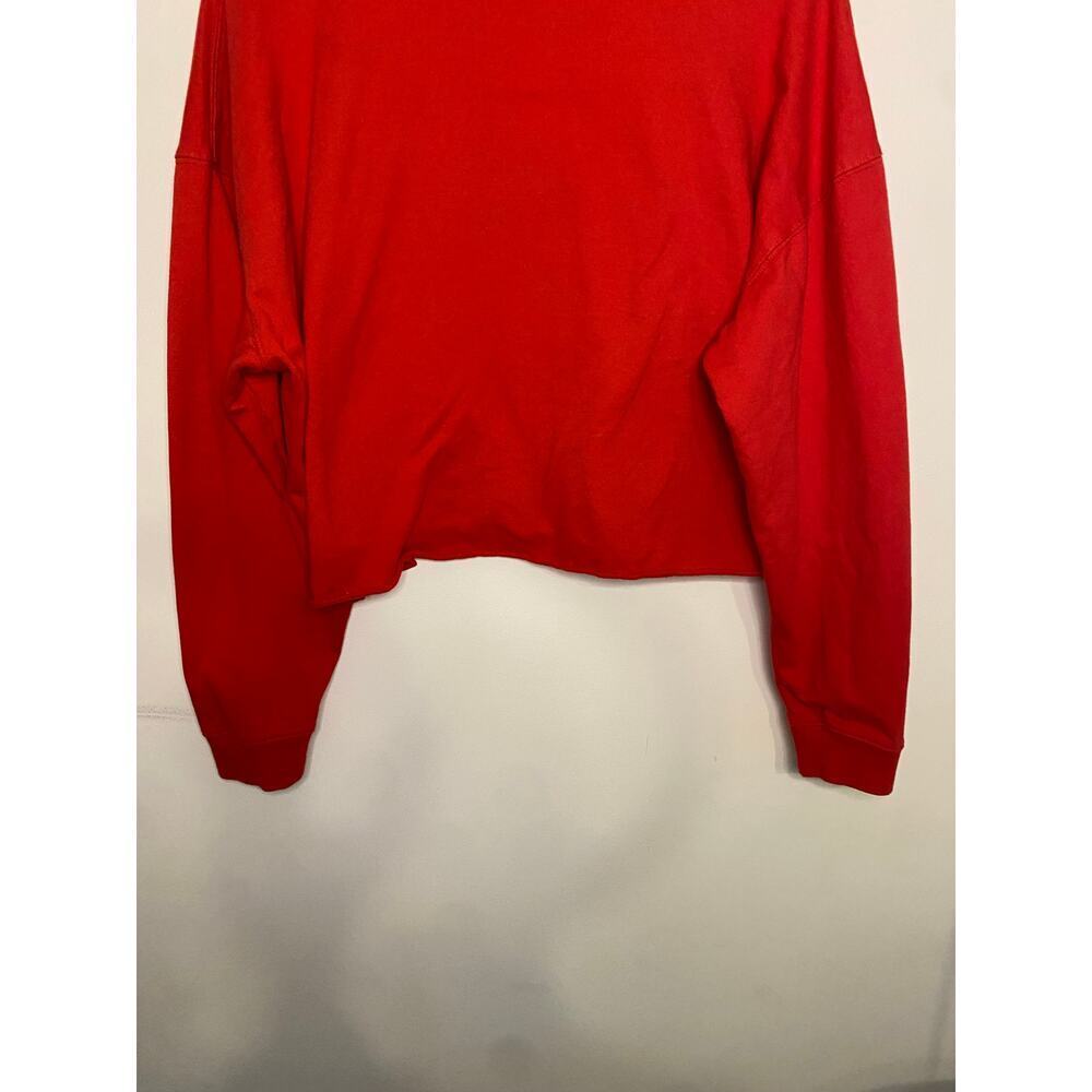 Disney Mickey Mouse Red Hooded Sweatshirt Boxy Cropped 3XL Plus Size Hoodie - Picture 11 of 12